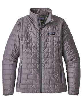 Patagonia Nano Puff Jacket Women’s XS Smokey Violet Gray Full Zip Lightweight